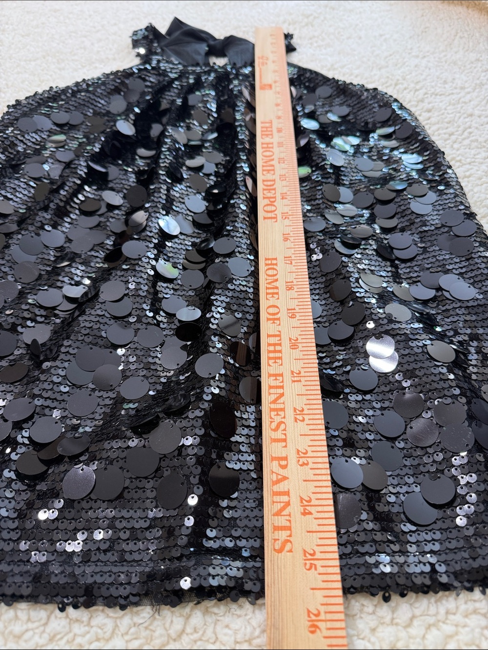 Sequin Halter Tank Top in Black - Picture 8 of 8